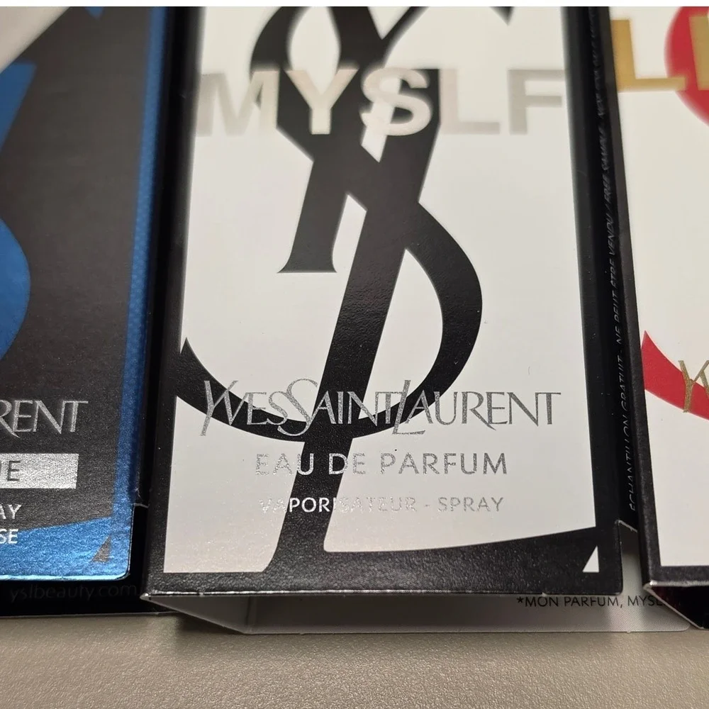 YSL Fragrance Sample Set Y Iced Cologne MYSLF Libre Berry Crush L'Absolu 4pc
